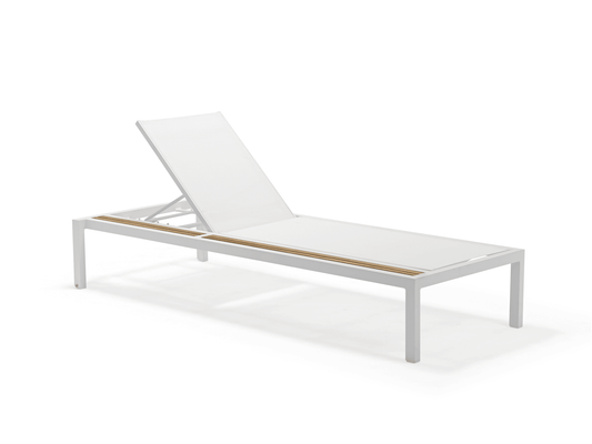 Chaise longue Brielle con tavolino laterale