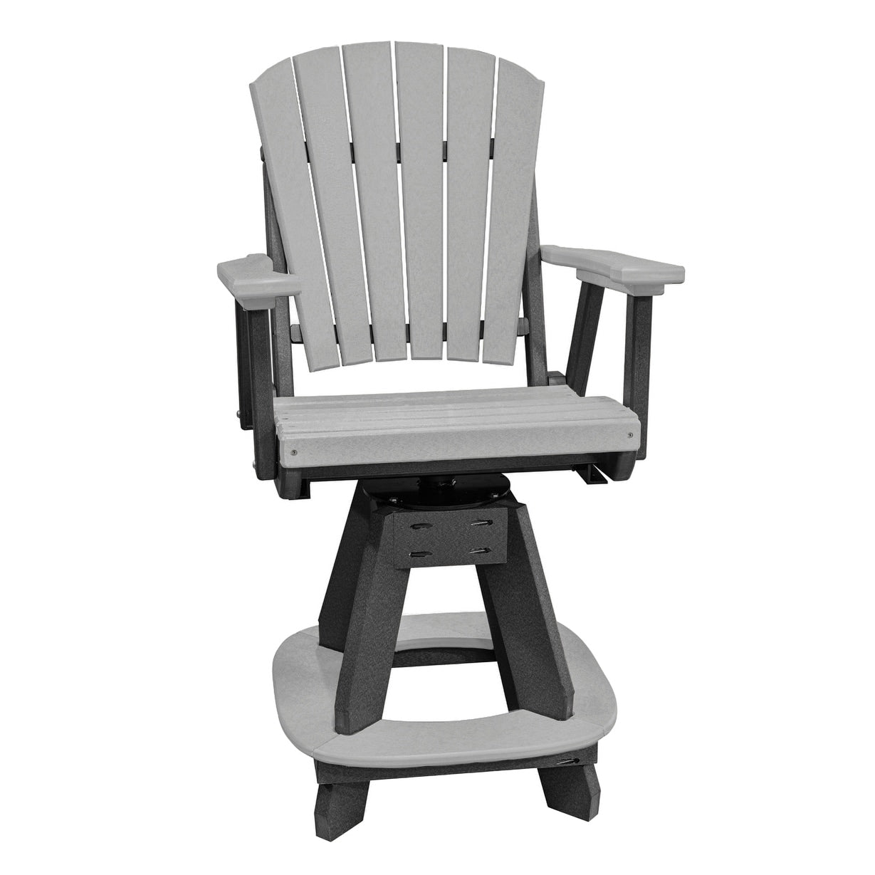 Set da pranzo quadrato da cinque pezzi OS Home and Office in grigio chiaro su base nera