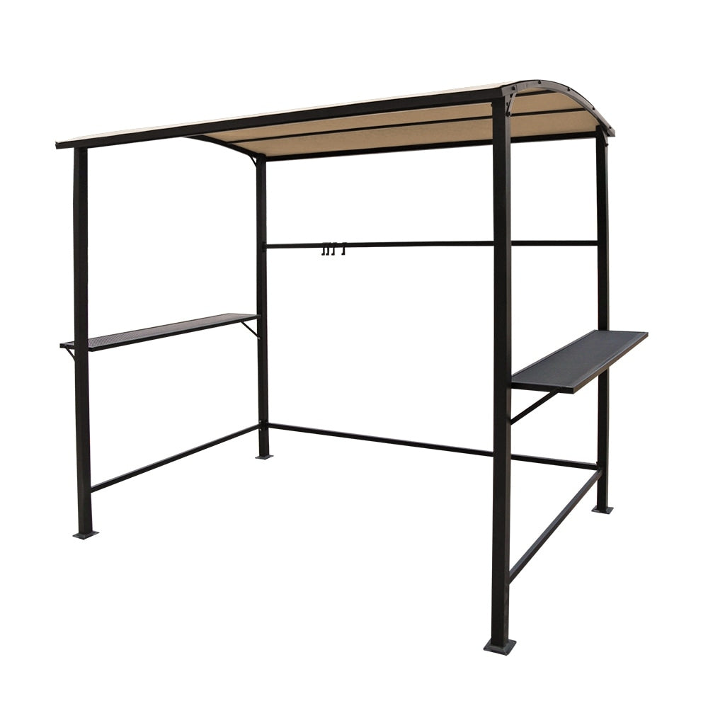 Gazebo per barbecue con struttura in acciaio da esterno, 5 piedi x 8 piedi