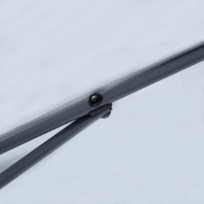 Tendalino pieghevole Outsunny da 10' x 10' resistente con rete laterale rimovibile, design di facile installazione, per feste all'aperto