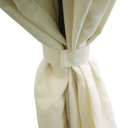 Gazebo da esterno Outsunny da 10' x 13' con pareti laterali, tetto a doppia ventilazione, struttura in acciaio