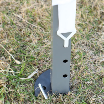 Tendalino pieghevole Outsunny Heavy Duty con telaio robusto, tetto anti-UV, borsa per il trasporto per patio, cortile, spiaggia, giardino