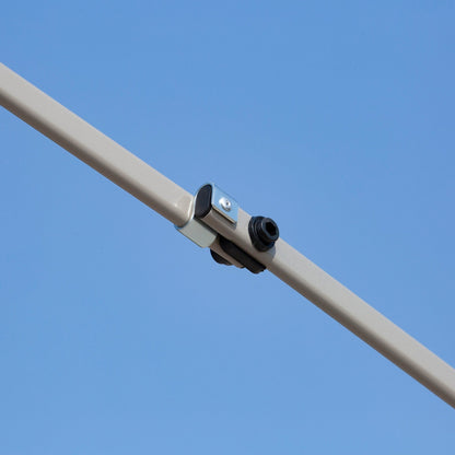 Tenda parasole Outsunny Pop Up Canopy da 12' x 12', pieghevole istantanea, con rete laterale in rete, altezza regolabile su 3 livelli