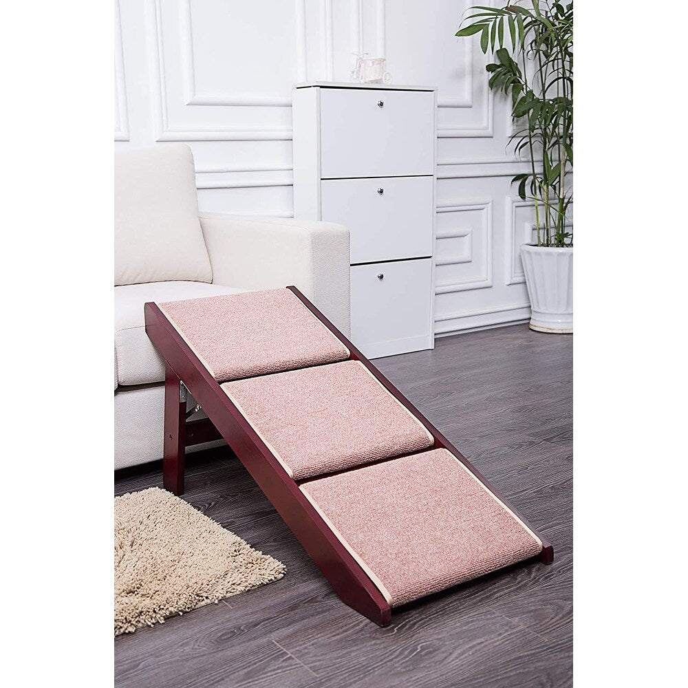 PAWLAND Scale pieghevoli portatili 2 in 1 per cani e gatti, cucce alte, gradini per cani, sgabello per animali domestici facile da salire