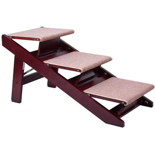 PAWLAND Scale pieghevoli portatili 2 in 1 per cani e gatti, cucce alte, gradini per cani, sgabello per animali domestici facile da salire