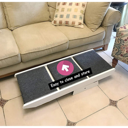 PAWLAND Scale pieghevoli portatili 2 in 1 per cani e gatti, cucce alte, gradini per cani, sgabello per animali domestici facile da salire