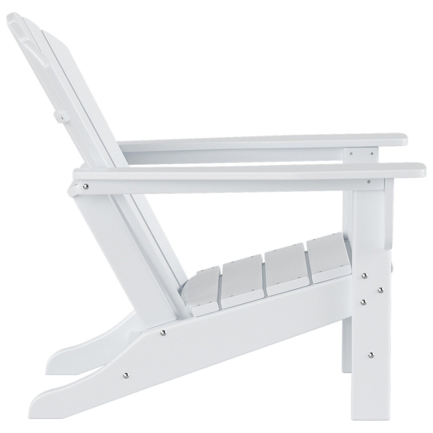 Sedia Adirondack da esterno ecologica Polytrends Altura per tutte le stagioni, in polietilene, per patio (set da 2)