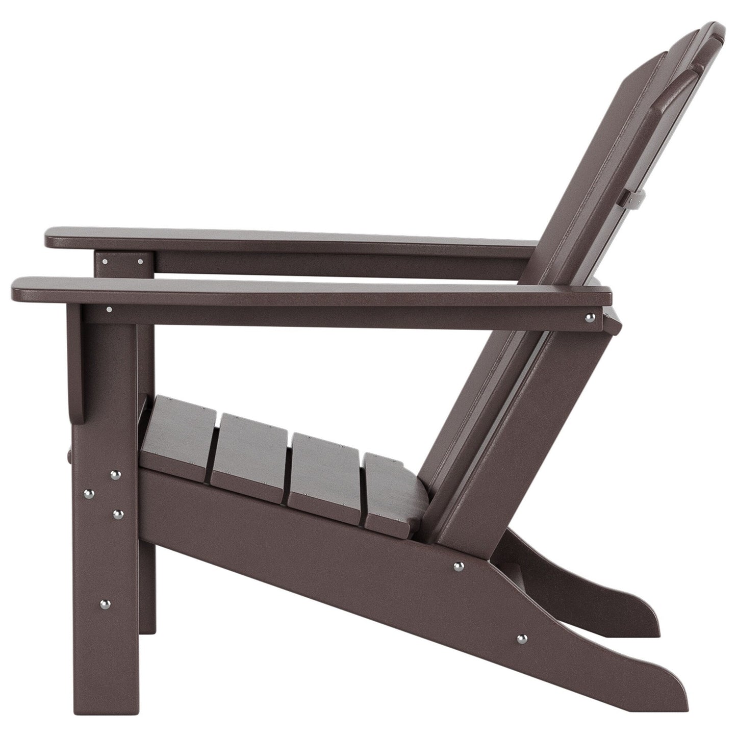 Sedia Adirondack da esterno ecologica Polytrends Altura per tutte le stagioni, in polietilene, per patio (set da 2)