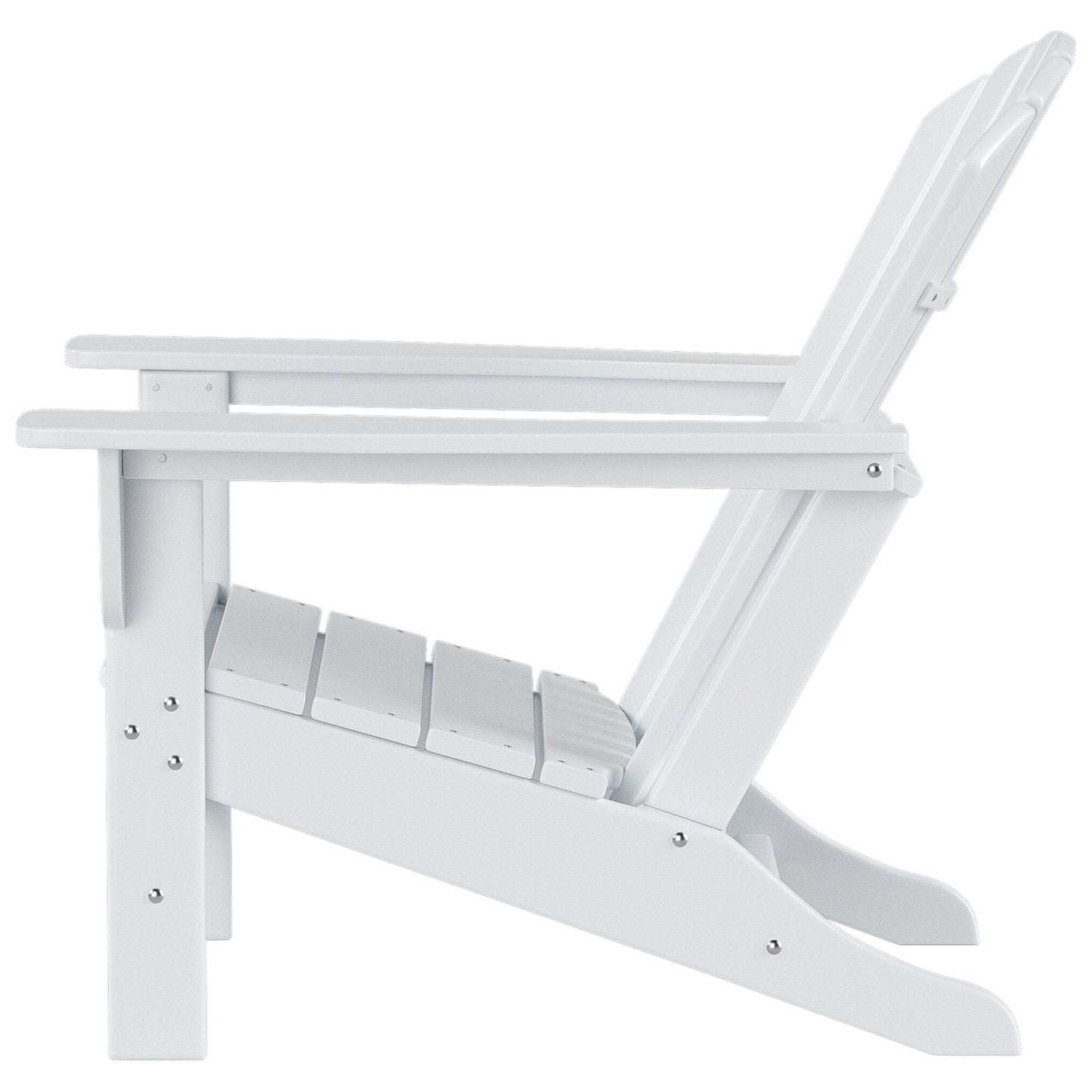 Sedia Adirondack da esterno ecologica Polytrends Altura per tutte le stagioni, in polietilene, per patio (set da 2)