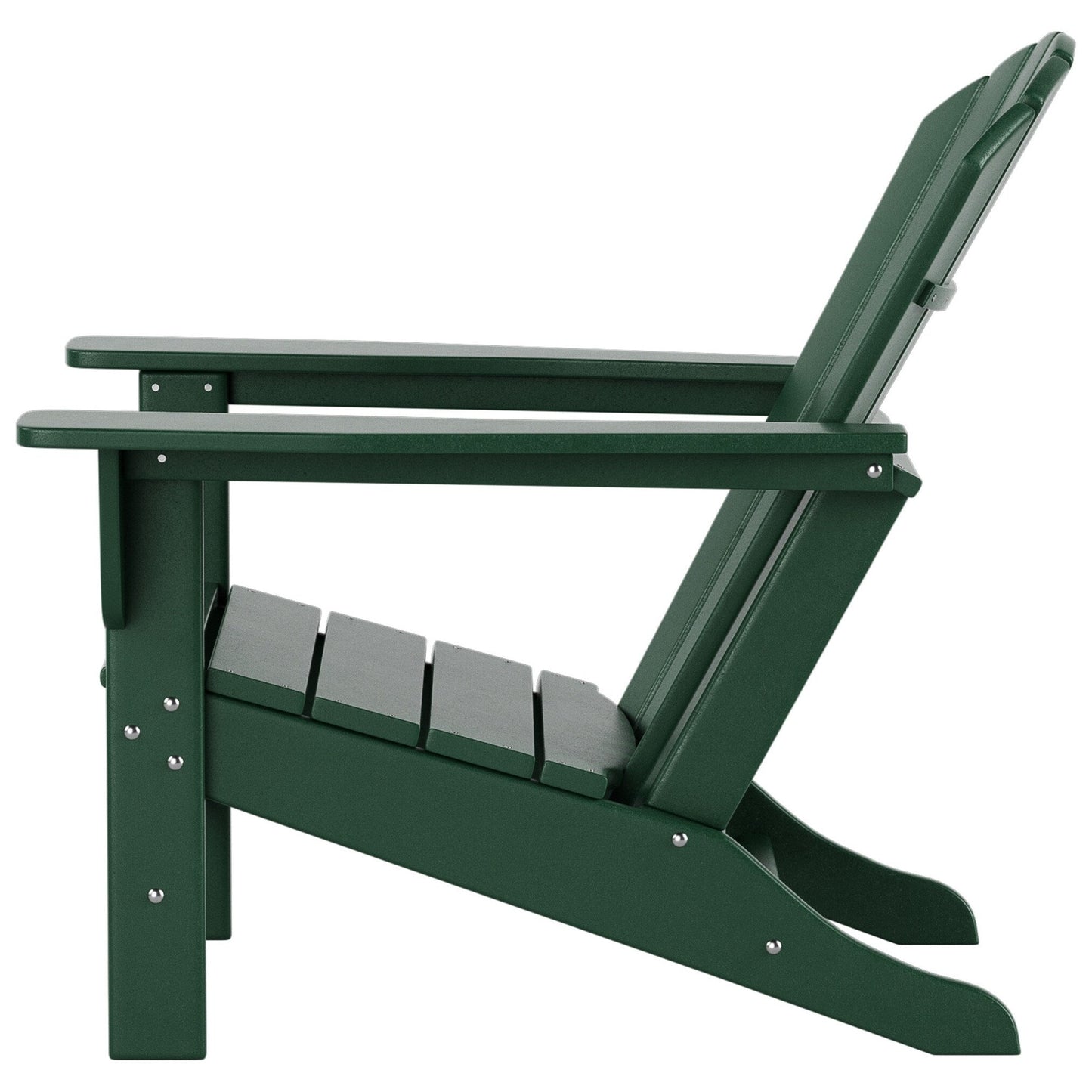 Sedia Adirondack da esterno ecologica Polytrends Altura per tutte le stagioni, in polietilene, per patio (set da 2)