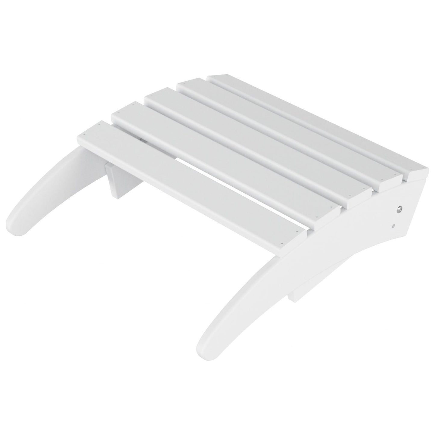 Sedia Adirondack pieghevole per esterni e patio Polytrends Laguna HDPE, adatta a tutte le stagioni, con pouf (set da 2 pezzi)