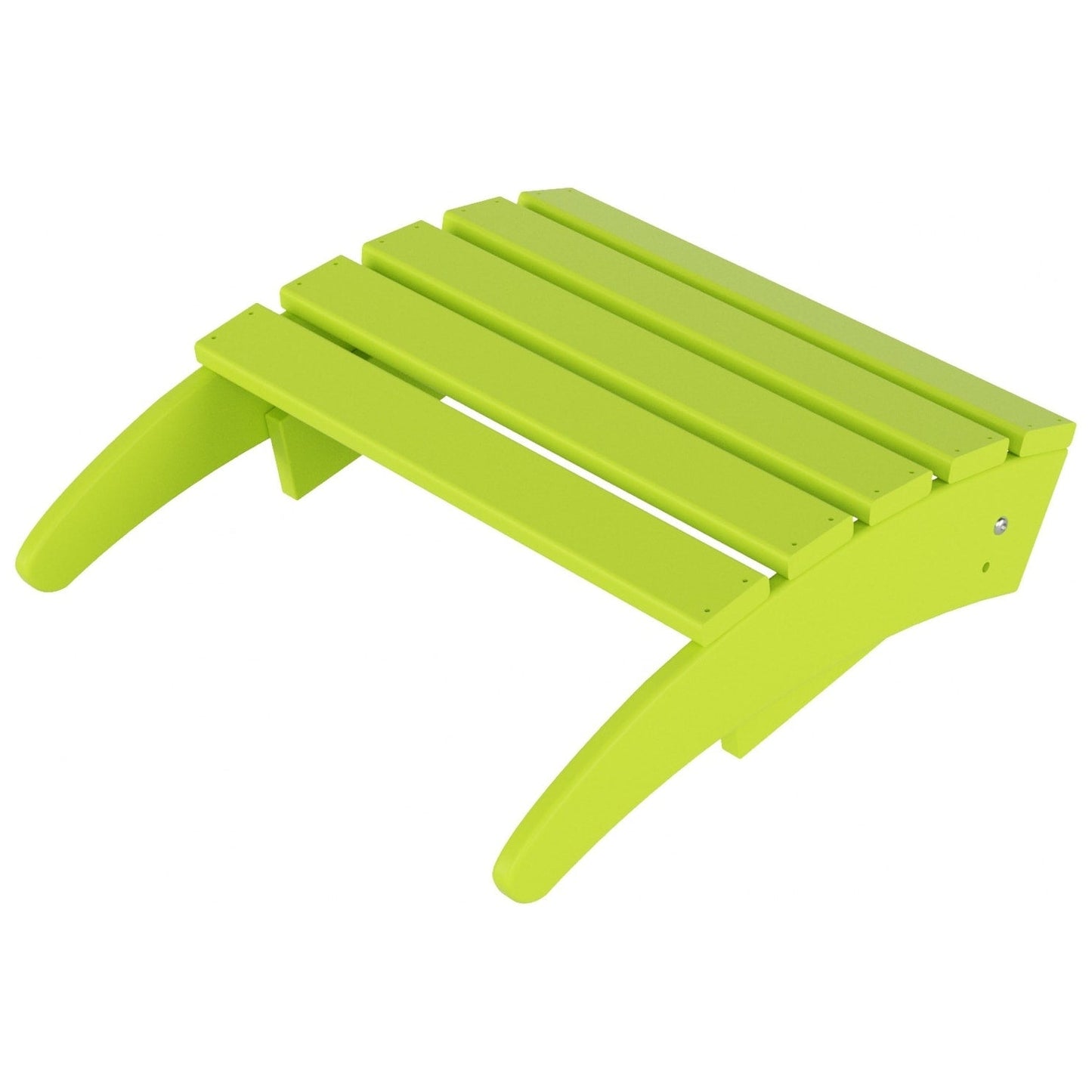 Sedia Adirondack pieghevole per esterni e patio Polytrends Laguna HDPE, adatta a tutte le stagioni, con pouf (set da 2 pezzi)