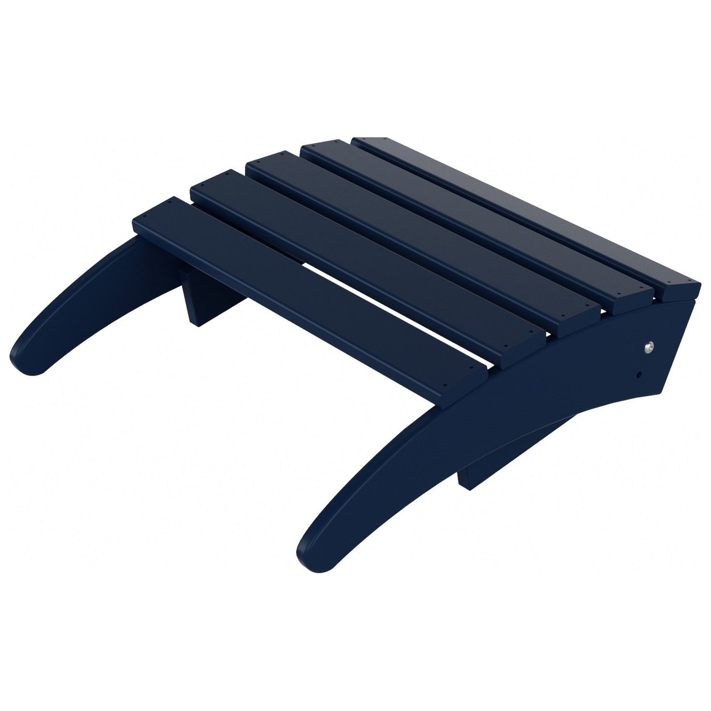 Sedia Adirondack pieghevole per esterni e patio Polytrends Laguna HDPE, adatta a tutte le stagioni, con pouf (set da 2 pezzi)