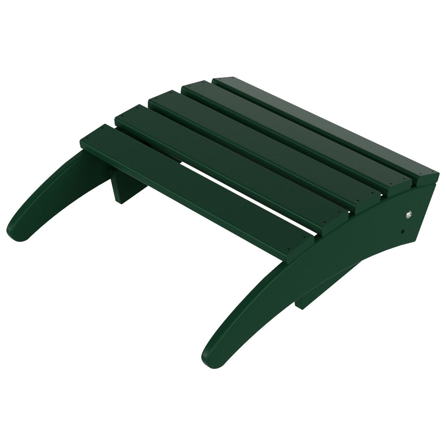 Sedia Adirondack pieghevole per esterni e patio Polytrends Laguna HDPE, adatta a tutte le stagioni, con pouf (set da 2 pezzi)