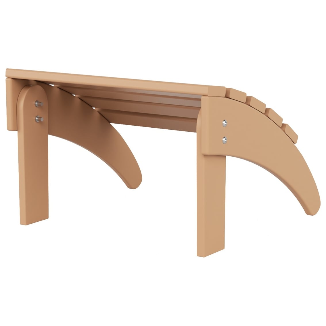 Sedia Adirondack pieghevole per esterni e patio Polytrends Laguna HDPE, adatta a tutte le stagioni, con pouf (set da 2 pezzi)