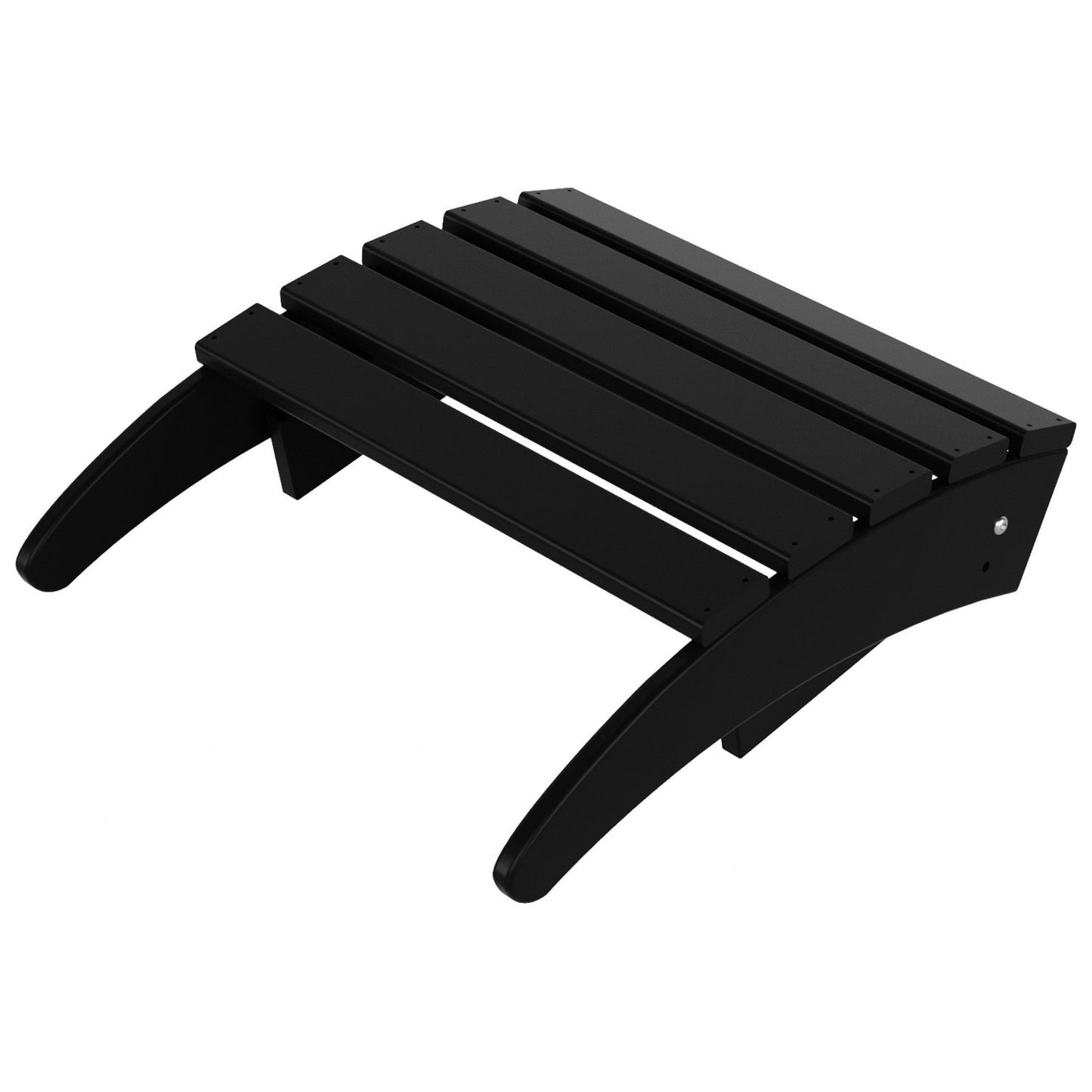 Sedia Adirondack pieghevole per esterni e patio Polytrends Laguna HDPE, adatta a tutte le stagioni, con pouf (set da 2 pezzi)