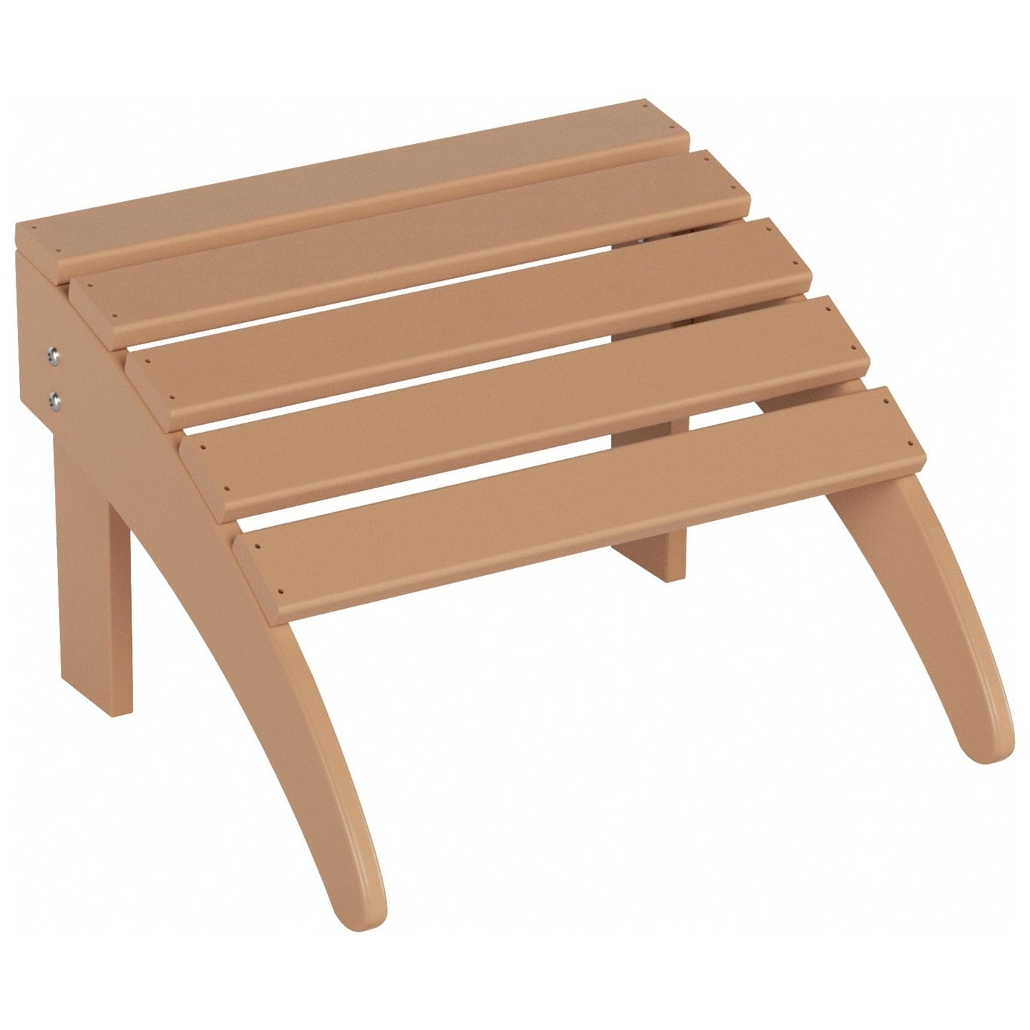 Sedia Adirondack pieghevole per esterni e patio Polytrends Laguna HDPE, adatta a tutte le stagioni, con pouf (set da 2 pezzi)