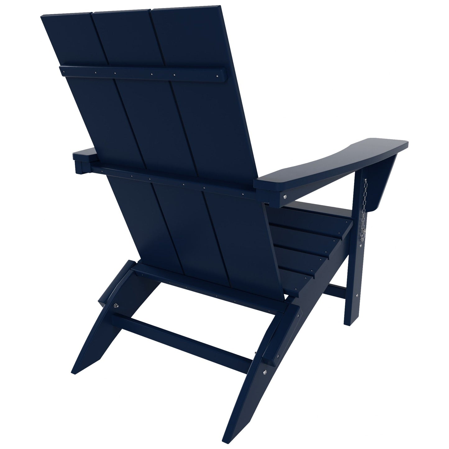 Sedia Adirondack pieghevole moderna ed ecologica per uso commerciale e residenziale, adatta a tutte le condizioni atmosferiche, Polytrends Shoreside