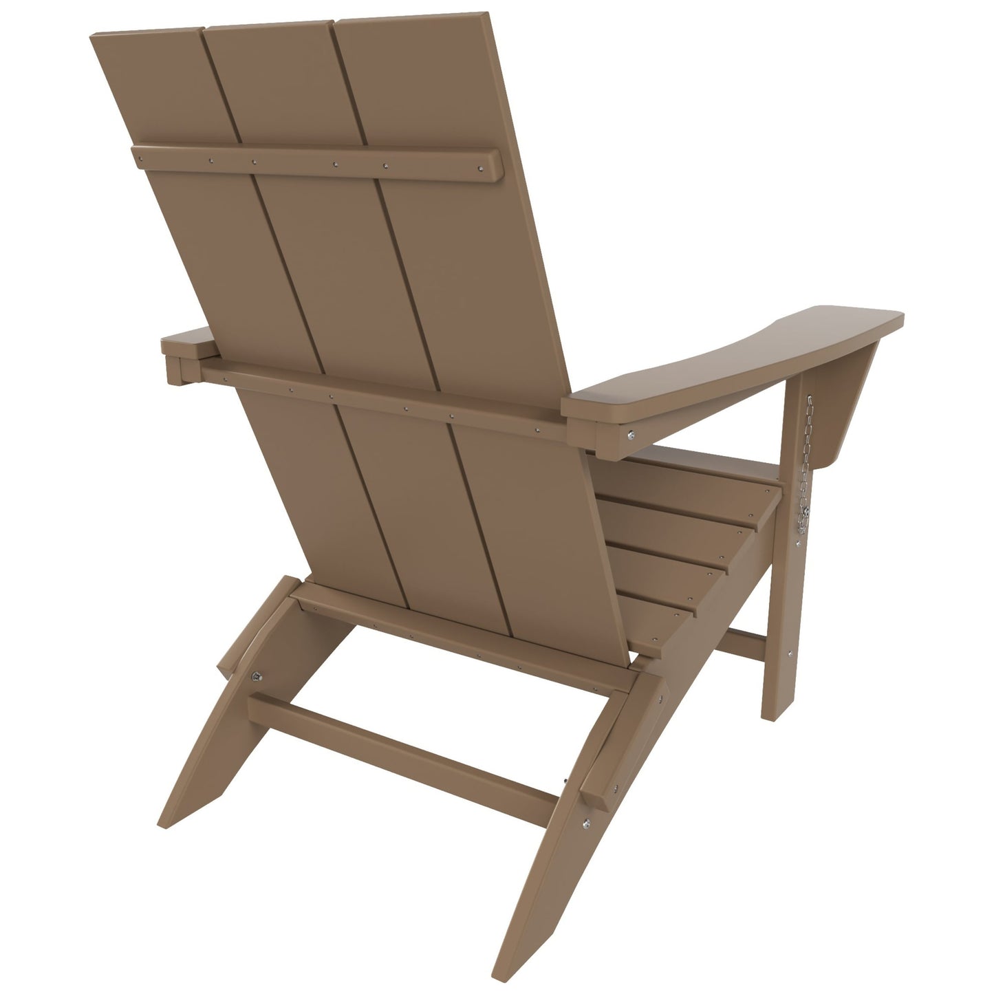 Sedia Adirondack pieghevole moderna ed ecologica per uso commerciale e residenziale, adatta a tutte le condizioni atmosferiche, Polytrends Shoreside
