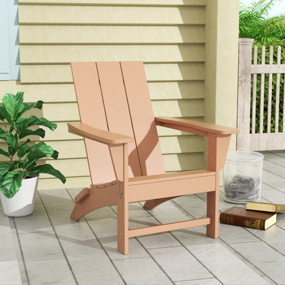 Sedia Adirondack pieghevole moderna ed ecologica per uso commerciale e residenziale, adatta a tutte le condizioni atmosferiche, Polytrends Shoreside