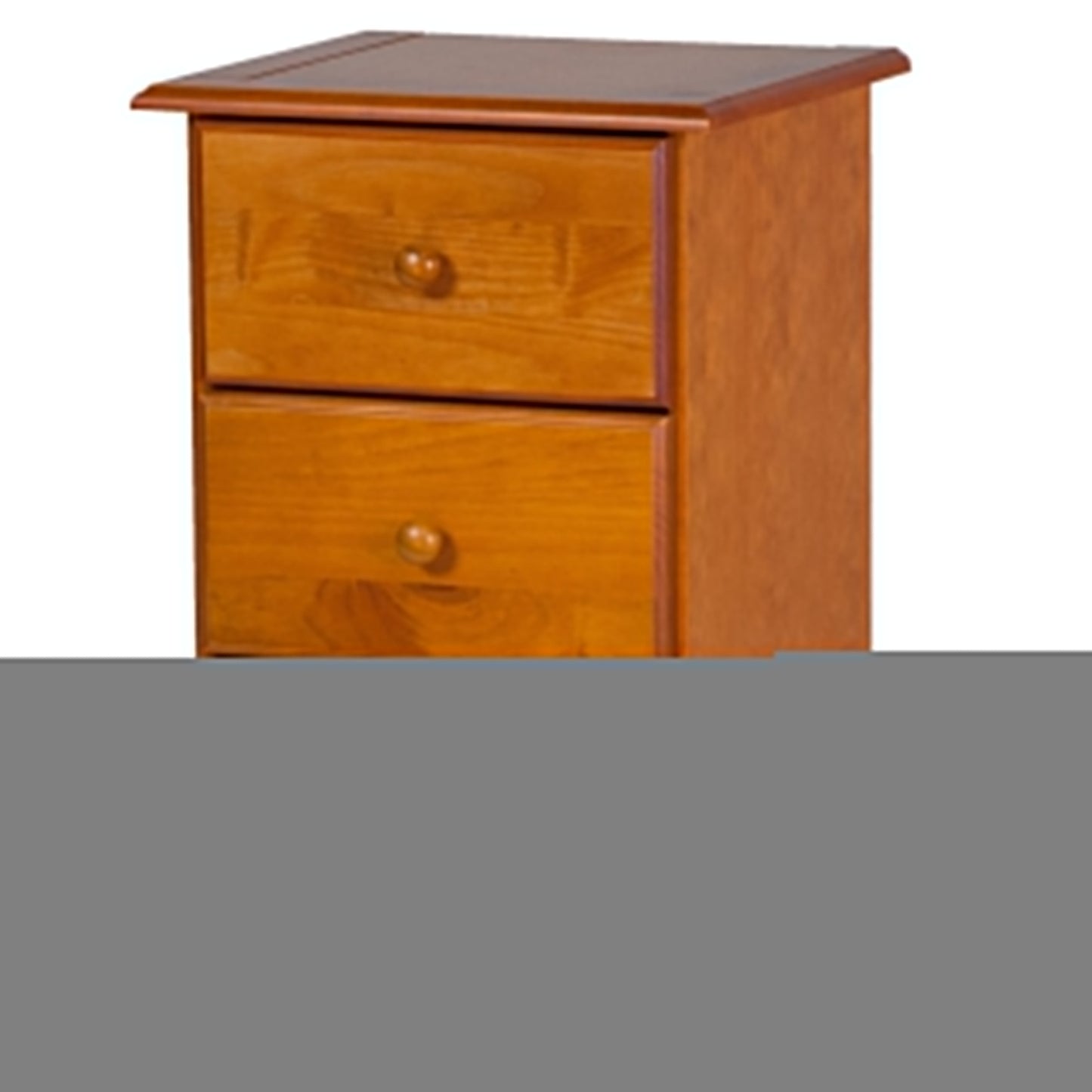 Comodino Palace Imports in legno massello al 100% con 3 cassetti e pomelli in metallo o legno