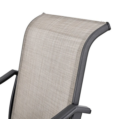 Sedia da bar girevole con schienale alto in metallo per esterni Patio Festival (confezione da 2)