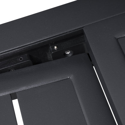 Set da pranzo per esterni in alluminio Pellebant da 5/7/9 pezzi con tavolo estensibile e sedie impilabili