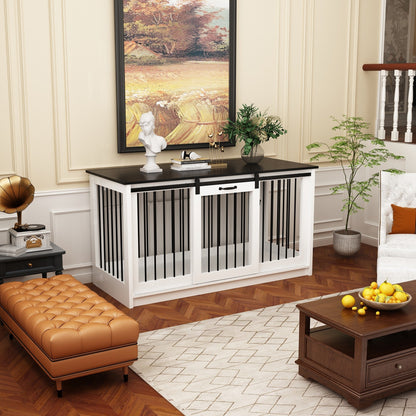 Pet Residence con rinforzo in tubo di ferro, elegante e robusta cuccia per cani