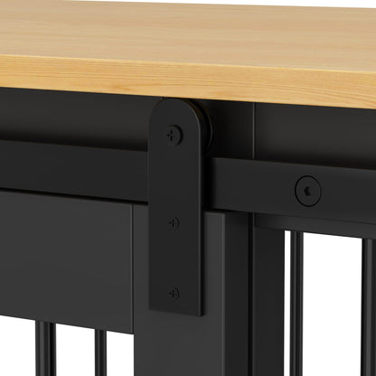 Pet Residence con rinforzo in tubo di ferro, elegante e robusta cuccia per cani