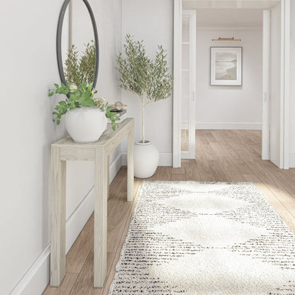 Tavolo consolle moderno con travi e assi - 46