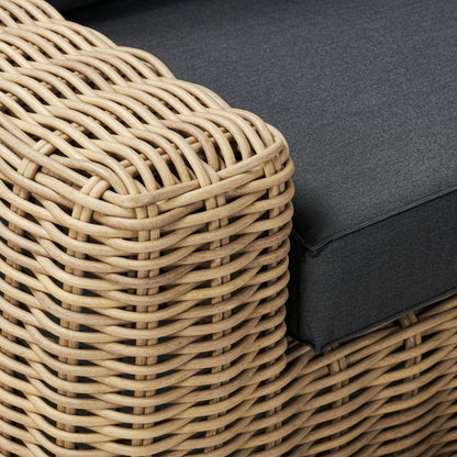 Poly &amp; Bark Puglia Set angolare per esterni/patio con tavolino da caffè