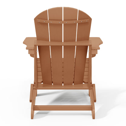 Sedia Adirondack pieghevole per esterni e patio, resistente allo sbiadimento e a tutte le condizioni atmosferiche, Polytrends Laguna