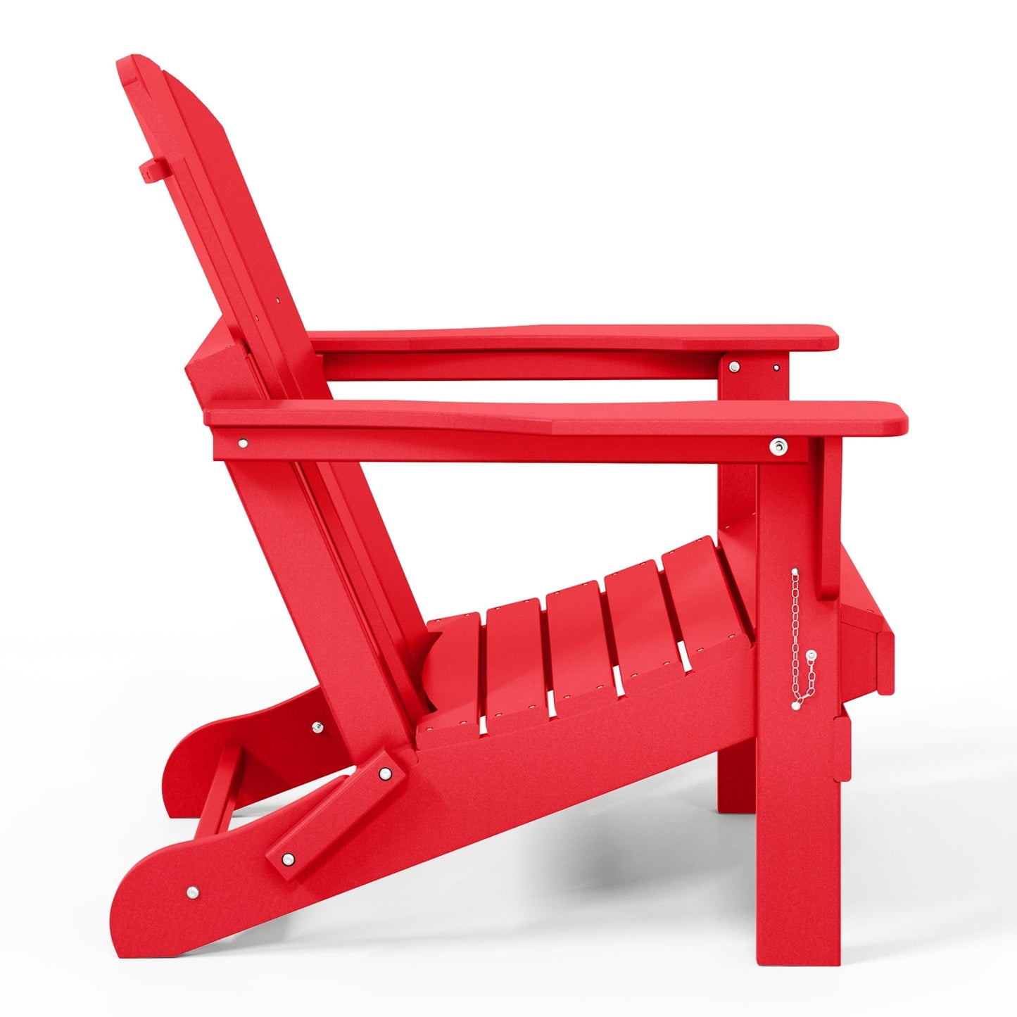 Sedia Adirondack pieghevole per esterni e patio, resistente allo sbiadimento e a tutte le condizioni atmosferiche, Polytrends Laguna