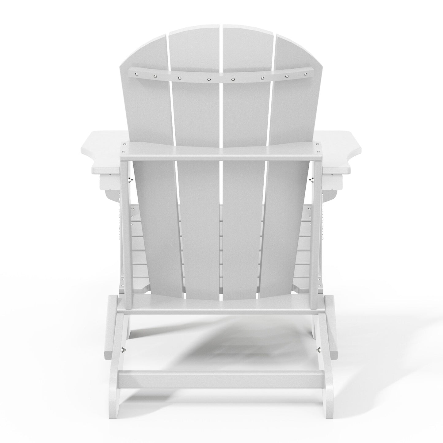 Sedie Adirondack pieghevoli per esterni e patio, resistenti alle intemperie, Polytrends Laguna (set da 2)
