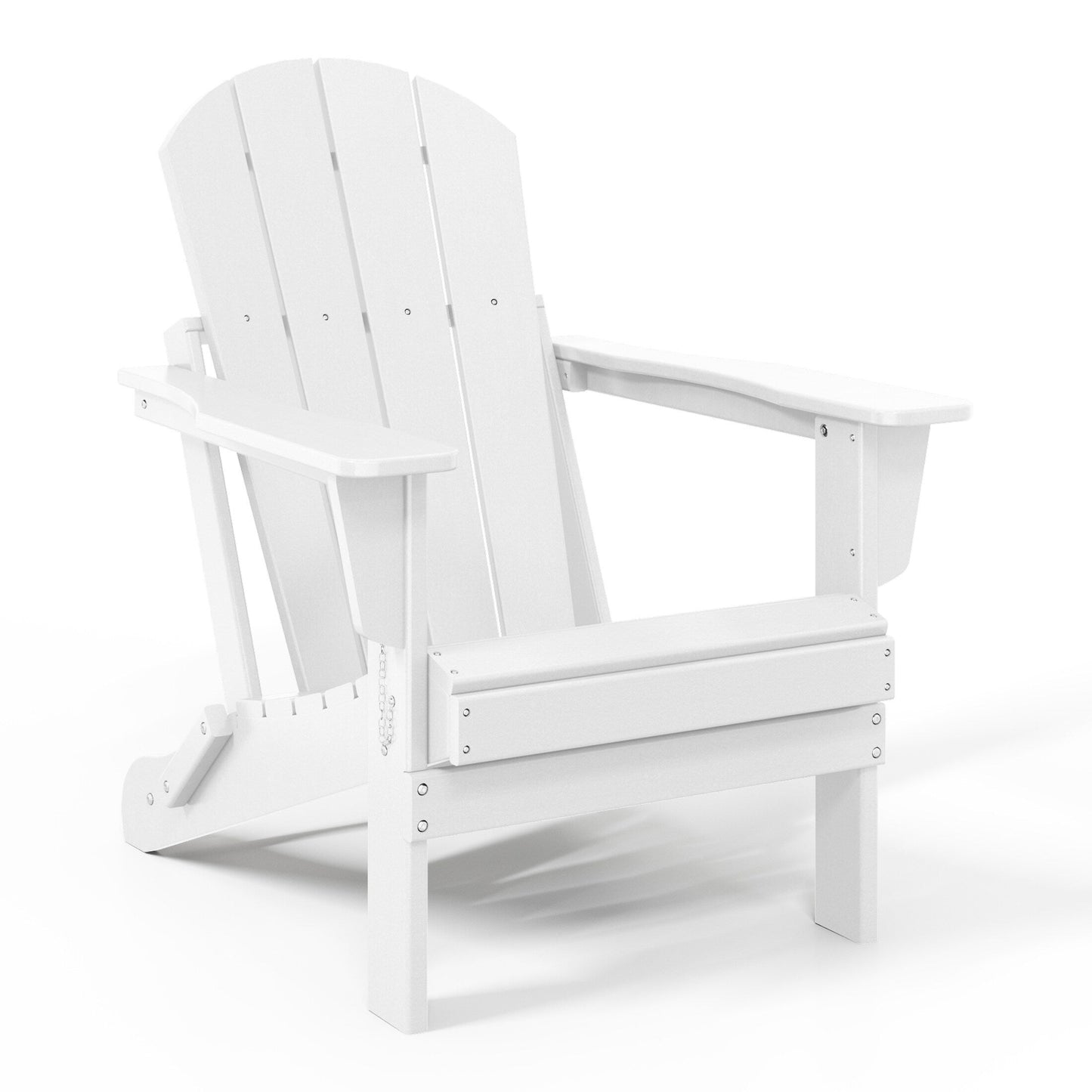 Sedie Adirondack pieghevoli per esterni e patio, resistenti alle intemperie, Polytrends Laguna (set da 2)