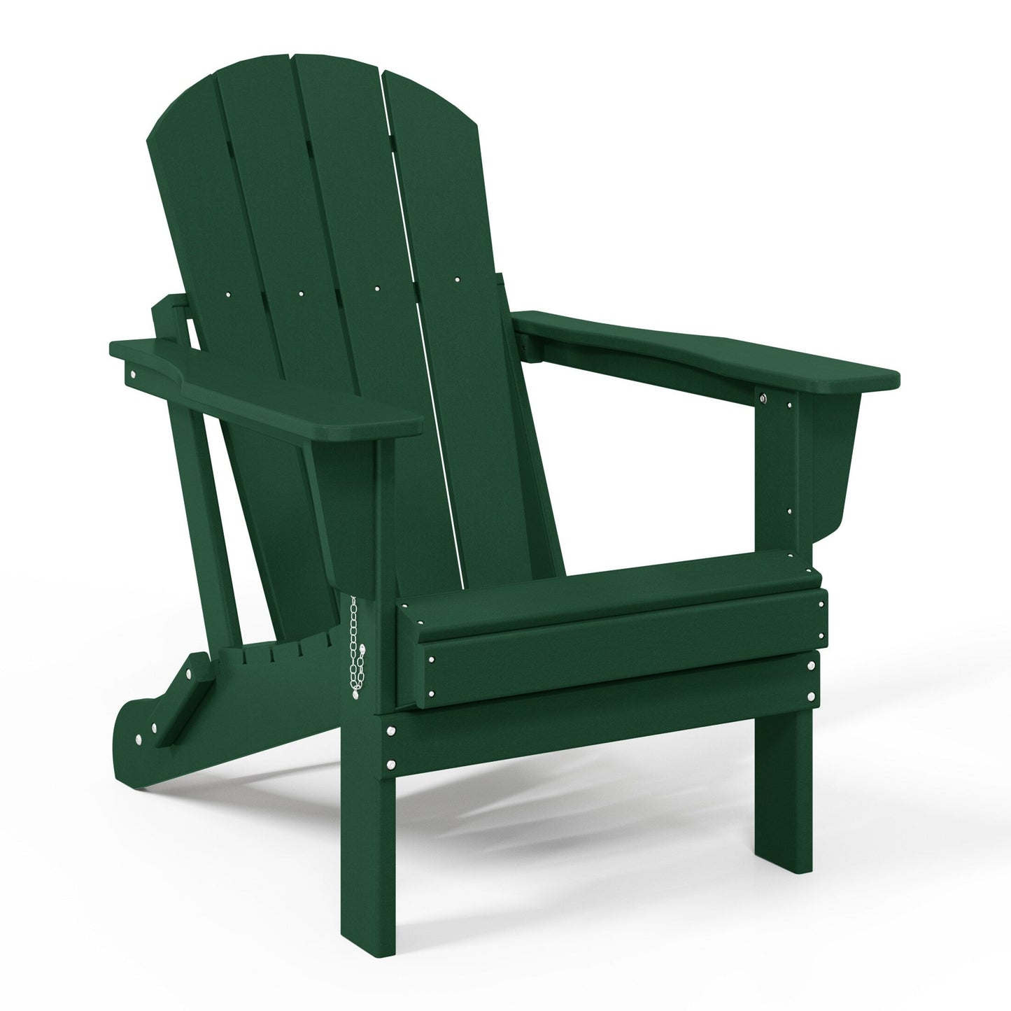 Sedie Adirondack pieghevoli per esterni e patio, resistenti alle intemperie, Polytrends Laguna (set da 2)