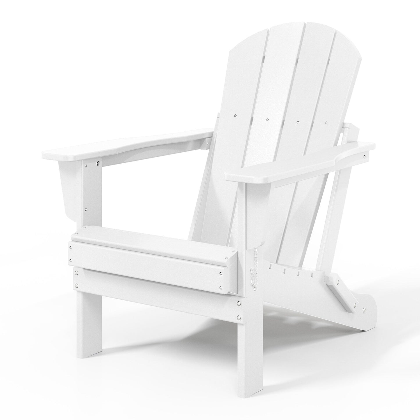 Sedie Adirondack pieghevoli per esterni e patio, resistenti alle intemperie, Polytrends Laguna (set da 2)