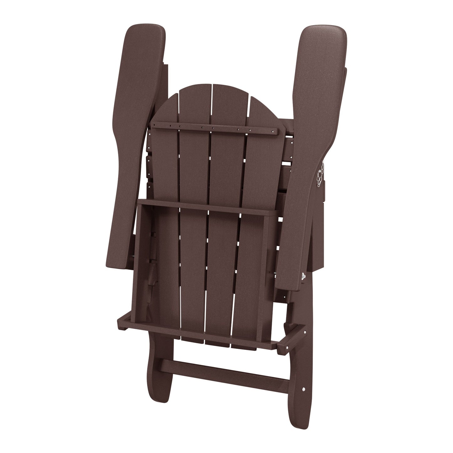 Sedie Adirondack pieghevoli per esterni e patio, resistenti alle intemperie, Polytrends Laguna (set da 4)