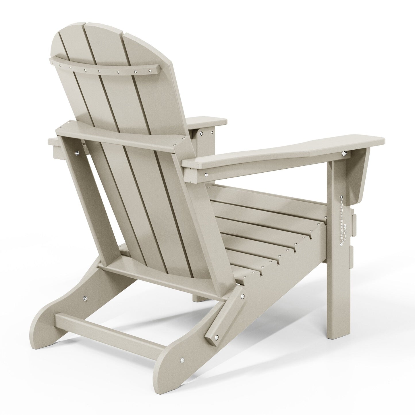 Sedie Adirondack pieghevoli per esterni e patio, resistenti alle intemperie, Polytrends Laguna (set da 4)