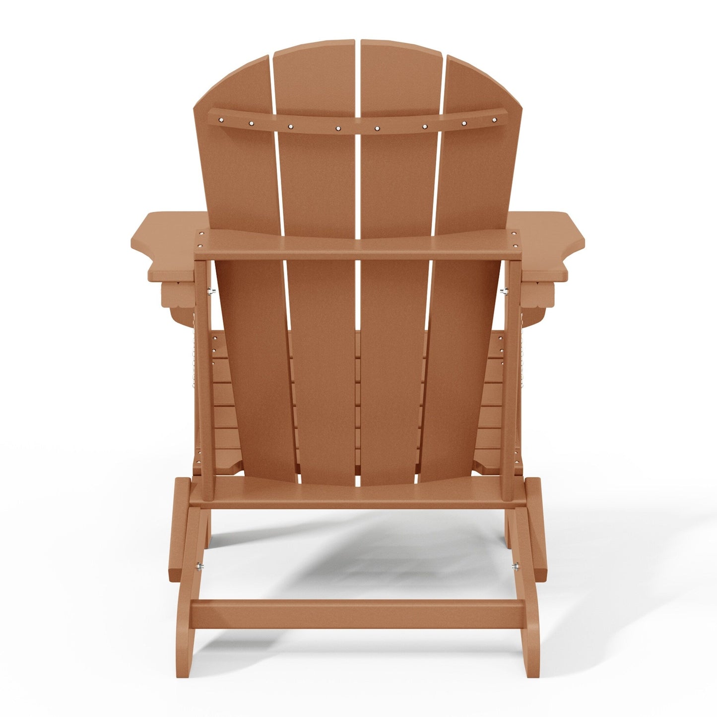 Sedie Adirondack pieghevoli per esterni e patio, resistenti alle intemperie, Polytrends Laguna (set da 4)