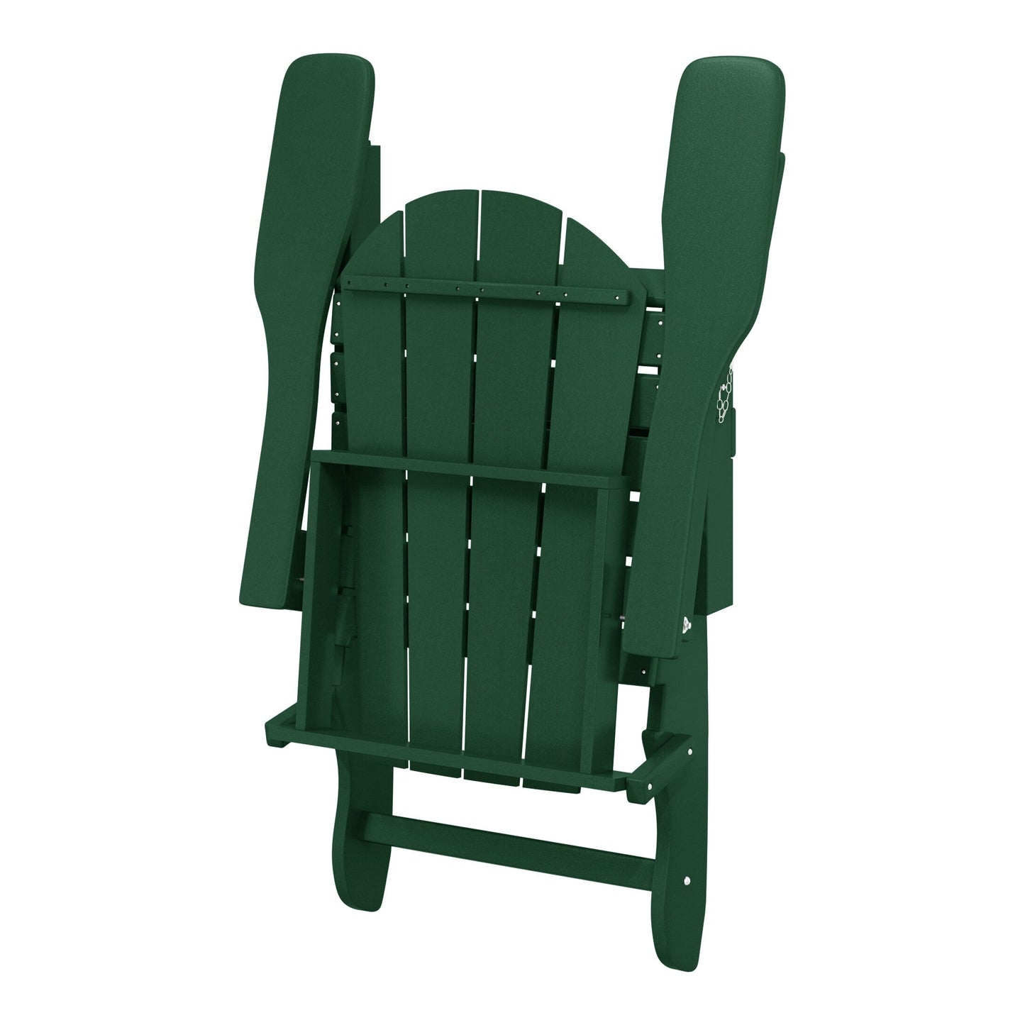 Sedie Adirondack pieghevoli per esterni e patio, resistenti alle intemperie, Polytrends Laguna (set da 4)