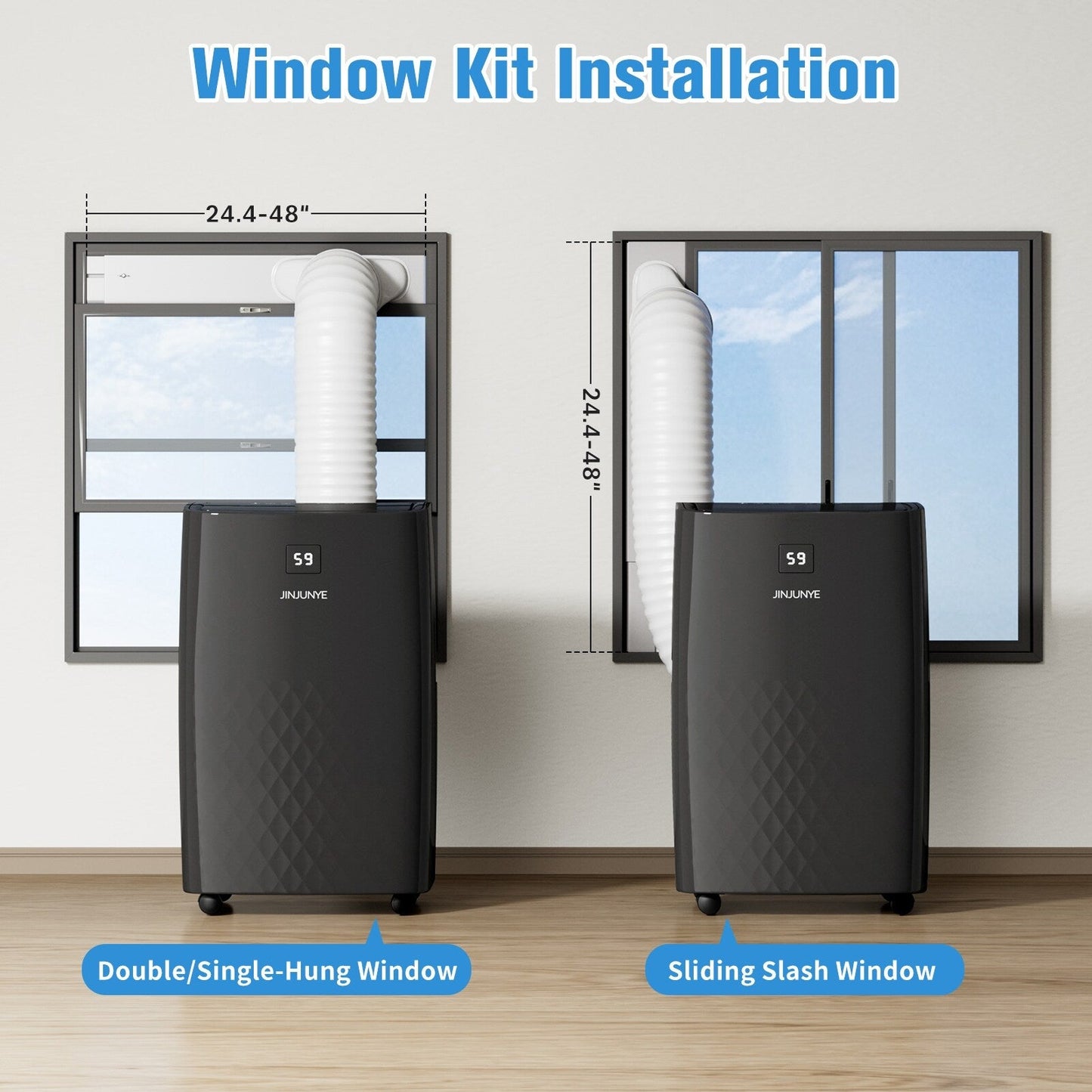 Condizionatore d'aria portatile con riscaldamento: raffreddamento da 12000 BTU e riscaldamento da 10000 BTU per stanze fino a 700 piedi quadrati