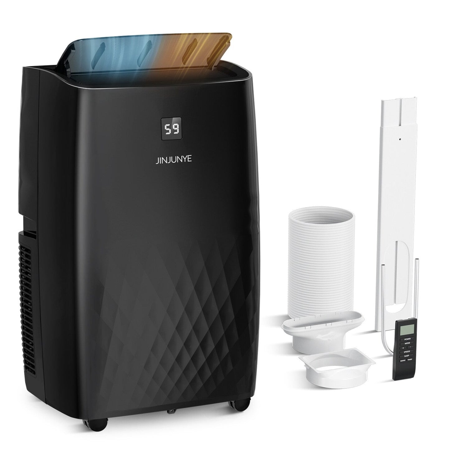 Condizionatore d'aria portatile con riscaldamento: raffreddamento da 12000 BTU e riscaldamento da 10000 BTU per stanze fino a 700 piedi quadrati