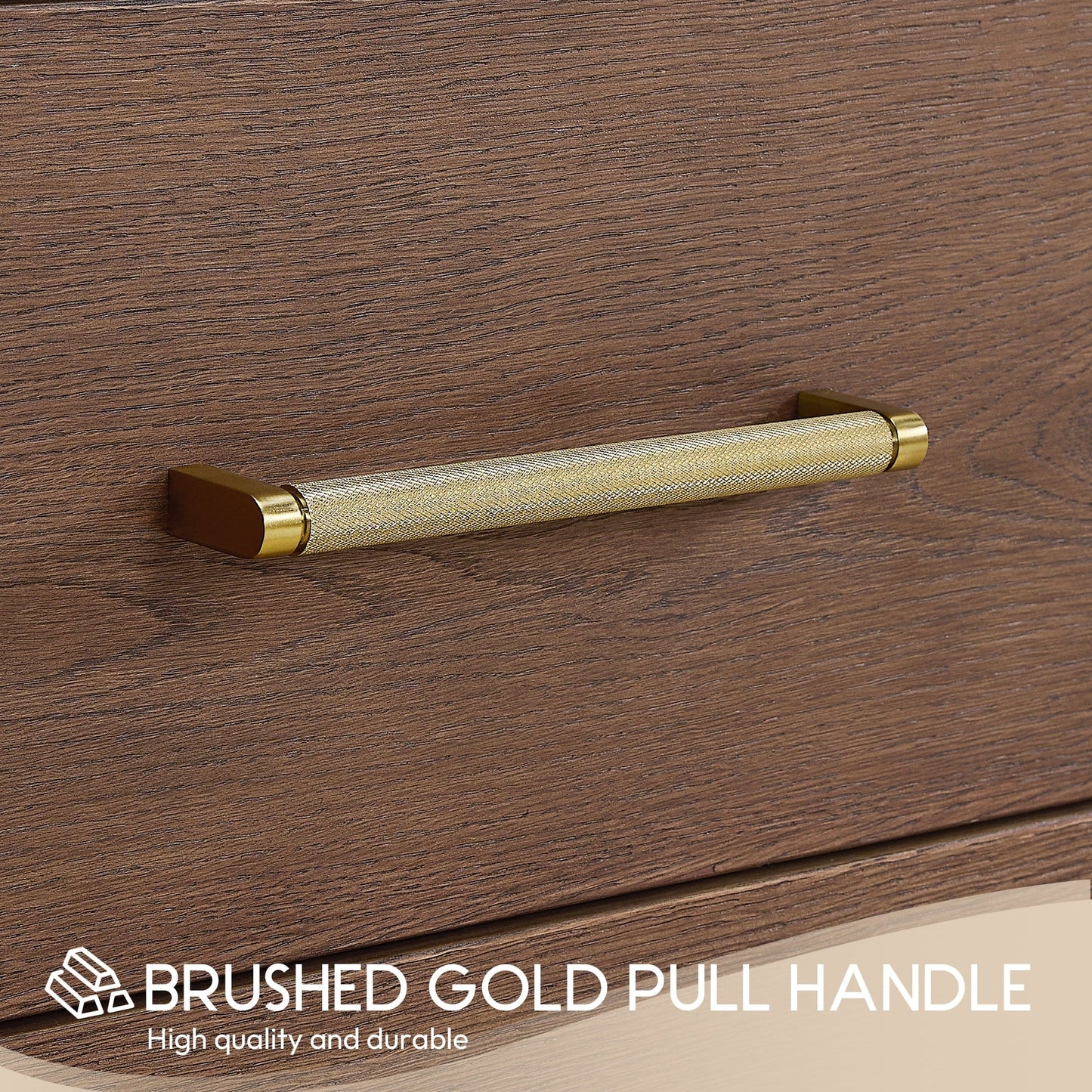 Mobile bagno Porto con piano in pietra di quarzo bianco senza specchio