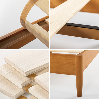 Priage di ZINUS Struttura per letto in legno di metà secolo