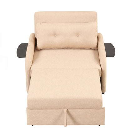 Divano letto estraibile 3 in 1 con tavolo a 2 ali