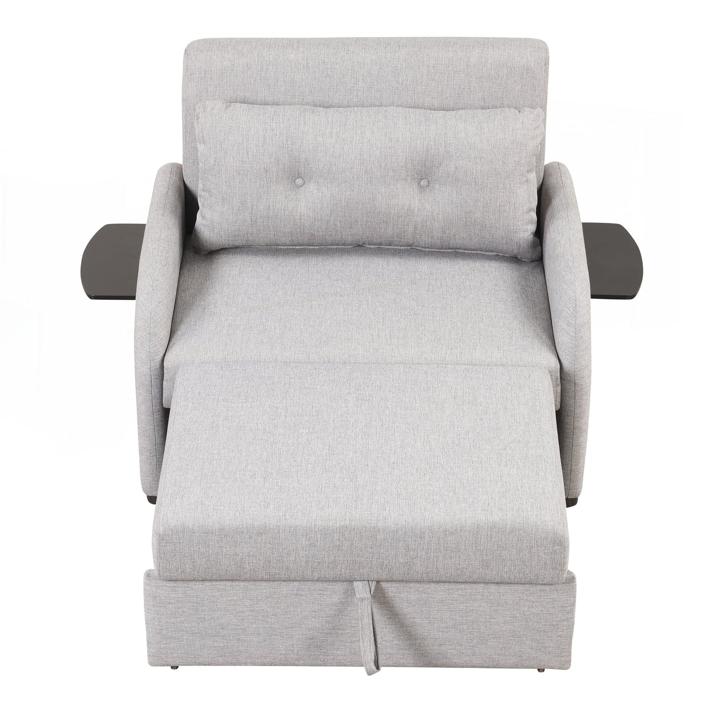 Divano letto estraibile 3 in 1 con tavolo a 2 ali