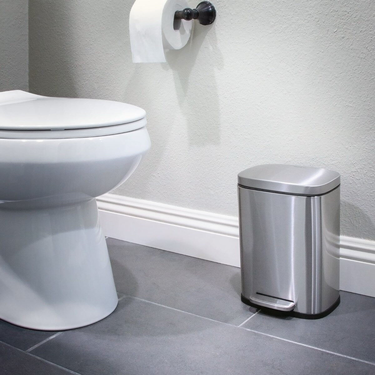 Qualiazero 13,2 GAL più DUE cestini per la spazzatura rettangolari da 1,3 GAL - Family Combo