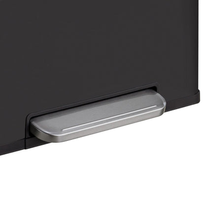 Qualiazero 16 Gal (unità doppia da 8 Gal) Contenitore rettangolare per il riciclaggio - Acciaio inossidabile