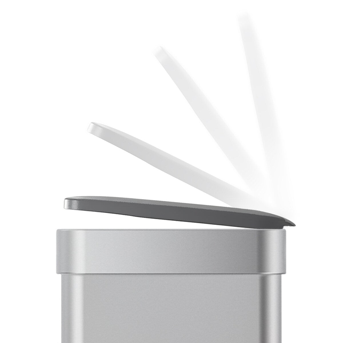 Qualiazero 16 Gal (unità doppia da 8 Gal) Contenitore rettangolare per il riciclaggio - Acciaio inossidabile